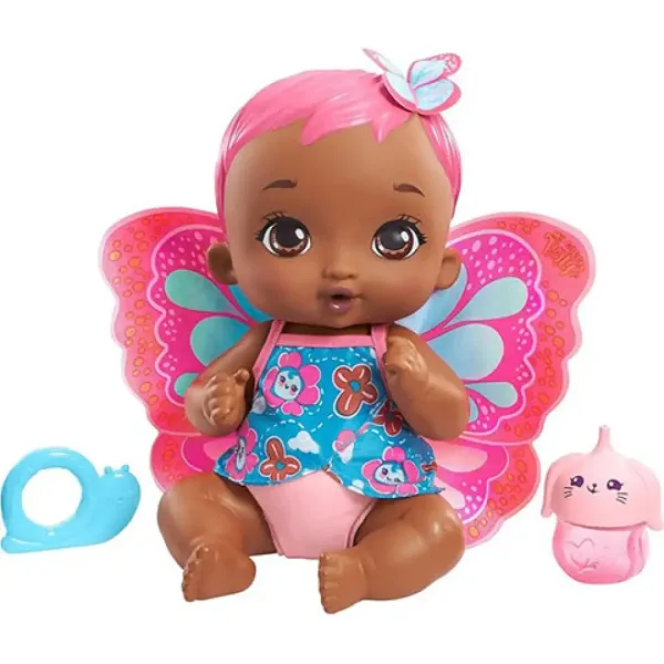 My Garden Baby: păpușă fluture pentru îngrijire, 30 cm - Mattel imaginea 2