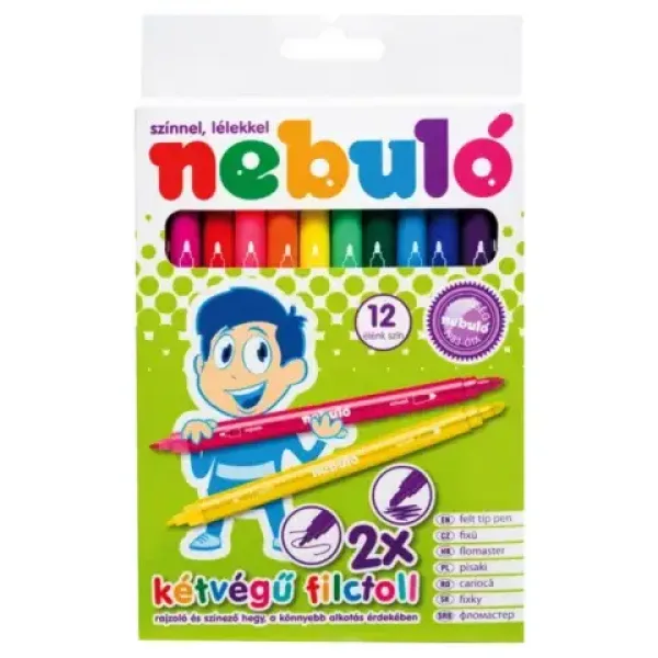 Nebulo: Marker cu două vârfuri set de 12 bucăți imaginea 2
