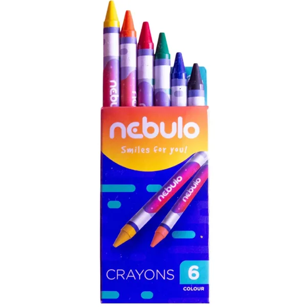 Nebulo: Set de creioane colorate 6 bucăți imaginea 1