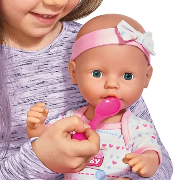 New Born Baby păpușă face pipi cu accesorii 43cm - Simba Toys imaginea 4