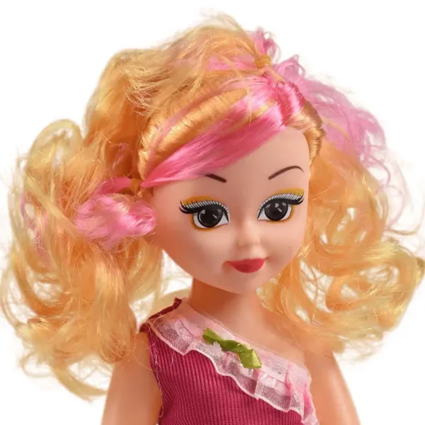 Nicky: Păpușă de modă cu păr blond sau castaniu cu efecte sonore 46 cm în două versiuni 1bucată imaginea 5