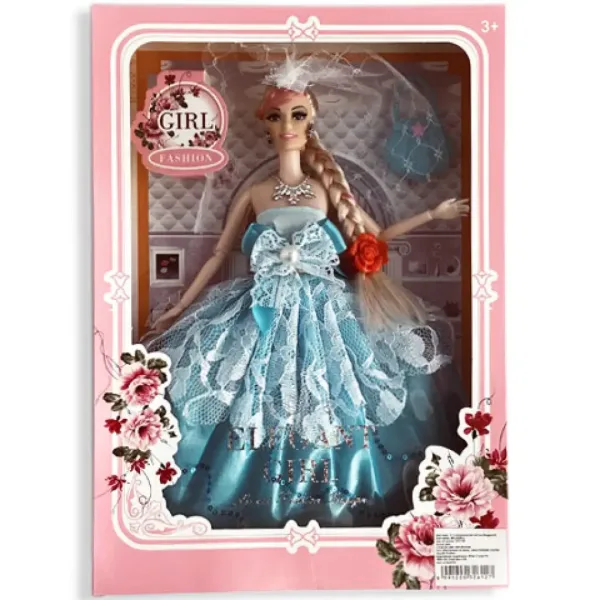 Nicky: Prințesă păpușă de modă cu geantă 30cm două variante imaginea 6