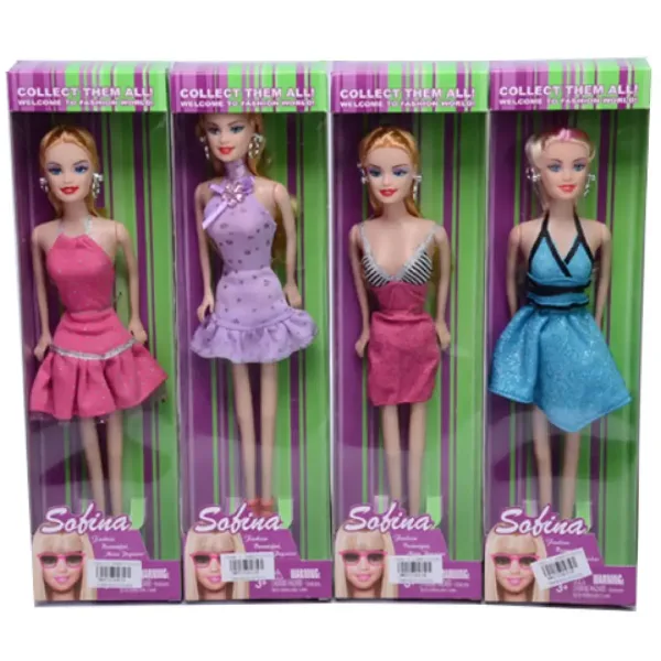 Nicky: Sabina poate fi îmbrăcată 25cm păpușă de modă în patru variante 1 bucată imaginea 5