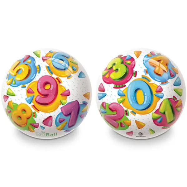 Minge BioBall colorată cu numere 23cm imaginea 1
