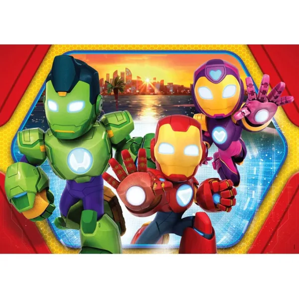 Om de fier și echipa sa super 24 de piese maxi puzzle - Clementoni imaginea 2