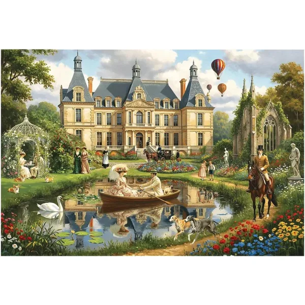 Palat cu vedere la apă - puzzle de 1500 de piese - Trefl imaginea 2