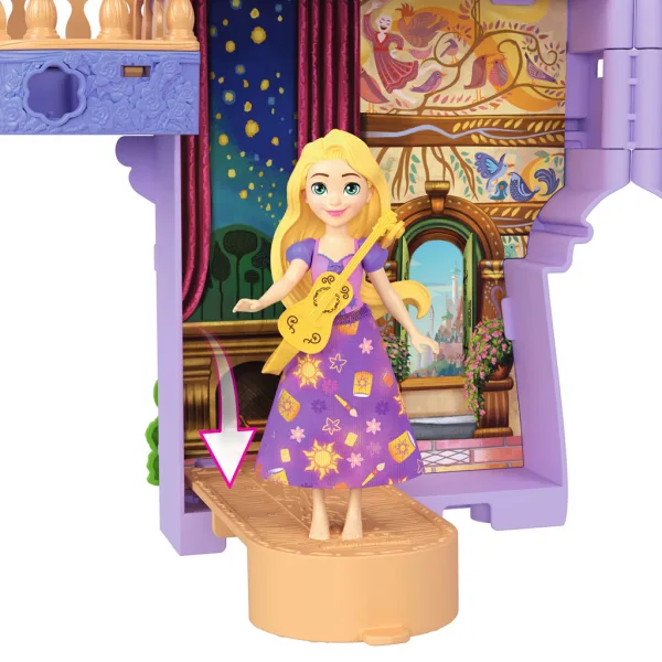 Palatul mini Prințeselor Disney cu păpușa Rapunzel - Mattel imaginea 2