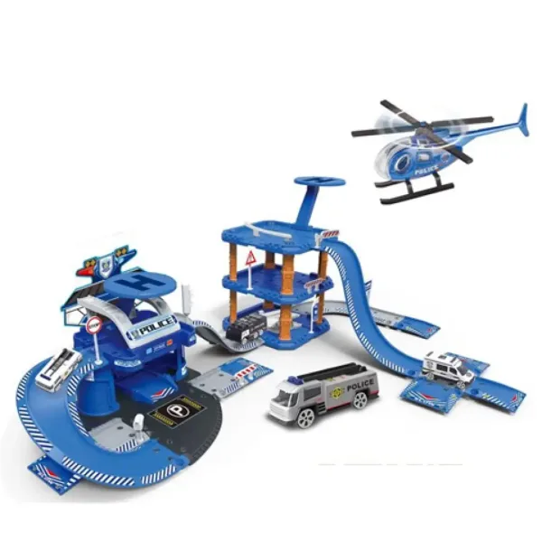 Parcare de Poliție cu mașini și pistă de aterizare pentru elicopter imaginea 2