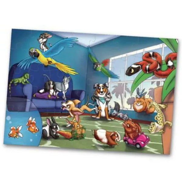 Party animal 48 bucăți floor puzzle 60x90cm imaginea 3