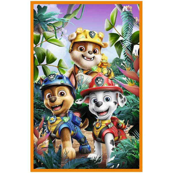 Patrula Câinilor Insula Dinozaurilor - 3 x 80 de piese puzzle - Trefl imaginea 3