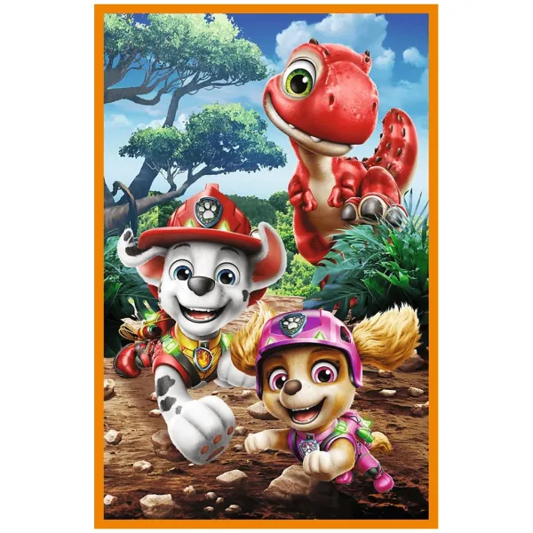 Patrula Câinilor Insula Dinozaurilor - 3 x 80 de piese puzzle - Trefl imaginea 4