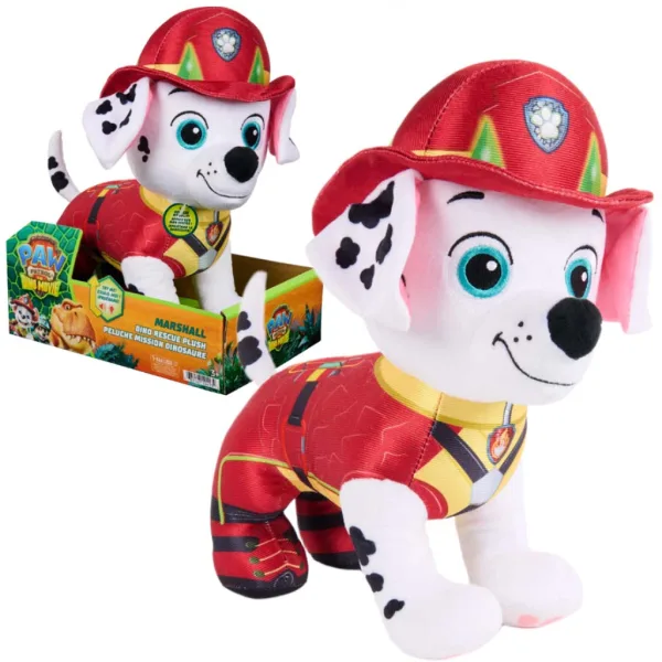 Patrula Cățelușilor: Cinema Dinozaurilor Marshall, figurină de pluș interactivă, 25 cm - Spin Master imaginea 2