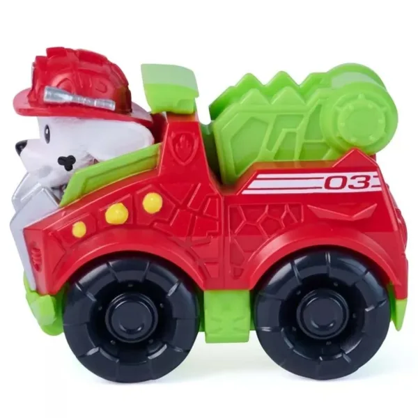 Patrula Cățelușilor: Dino Movie Marshall mini mașină de curse 6,4 cm - Spin Master imaginea 2