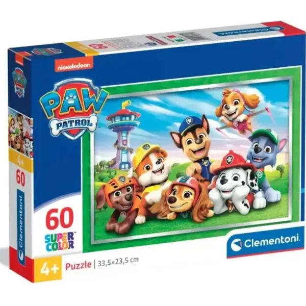 Paw Patrol 60 de piese supercolor puzzle - Clementoni imaginea 1