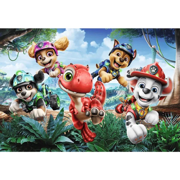 Paw Patrol Dino Rescue aventură puzzle de 60 de piese - Trefl imaginea 2