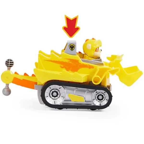 PAW Patrol Rescue Knights: Vehiculul deluxe al lui Rubble - Spin Master imaginea 3