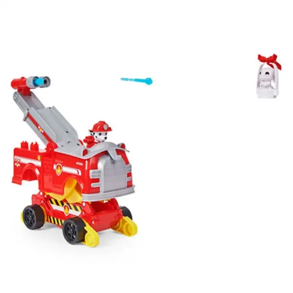 Paw Patrol: Rise and Rescue Marshall vehicul care transformă cu figurină - Spin Master imaginea 4