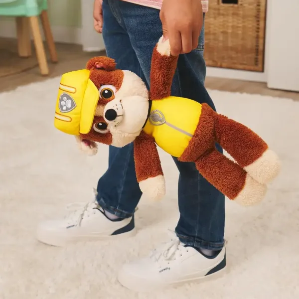 Paw Patrol Rubble pluș 33cm - Spin Master imaginea 3