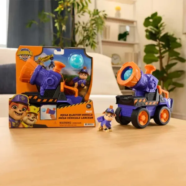 Paw Patrol Rubble și echipa sa Mix vehicul de lansare set de joacă - Spin Master imaginea 2