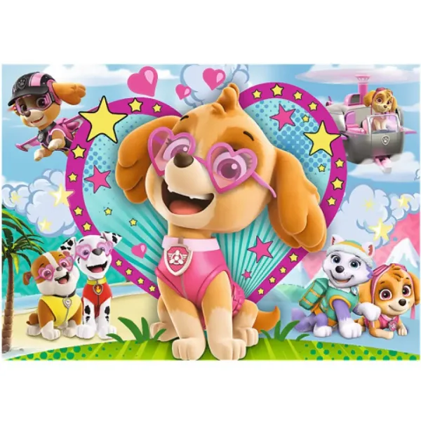 Paw Patrol: Strălucitor Skye puzzle cu 100 de piese - Trefl imaginea 2