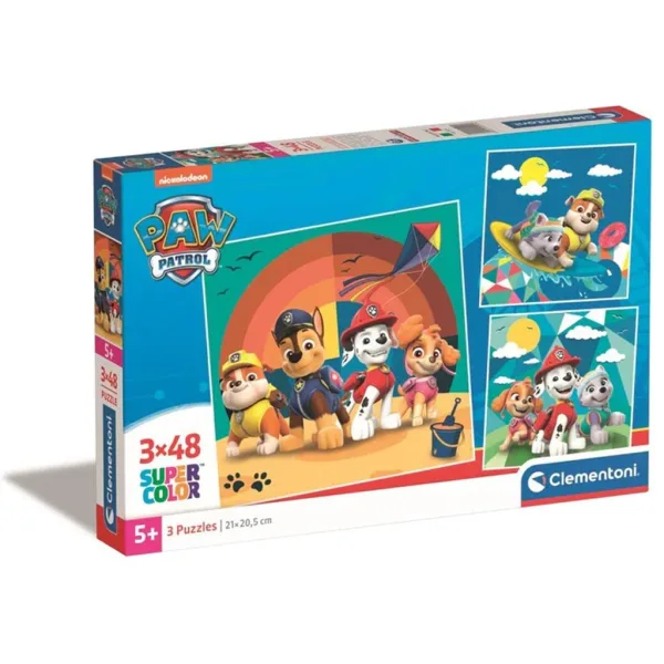 Paw Patrol: Super Color puzzle 3 în 1 - Clementoni imaginea 1