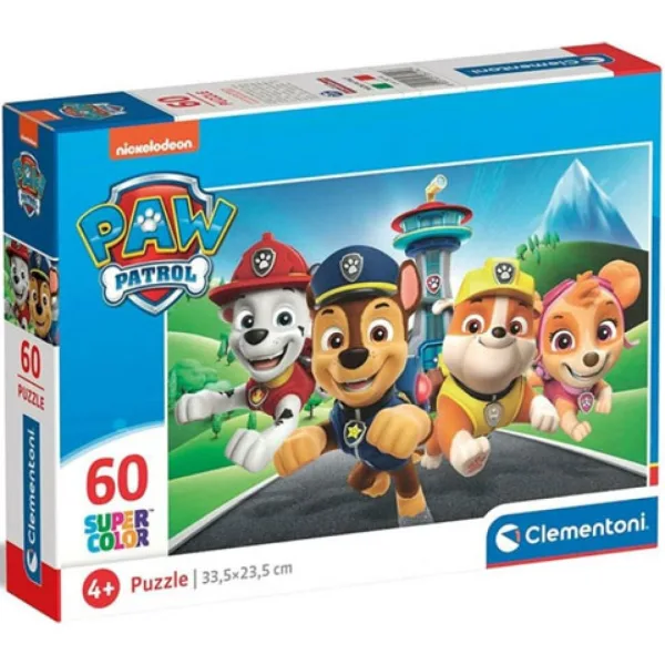 Paw Patrol Supercolor puzzle 60 bucăți - Clementoni imaginea 1