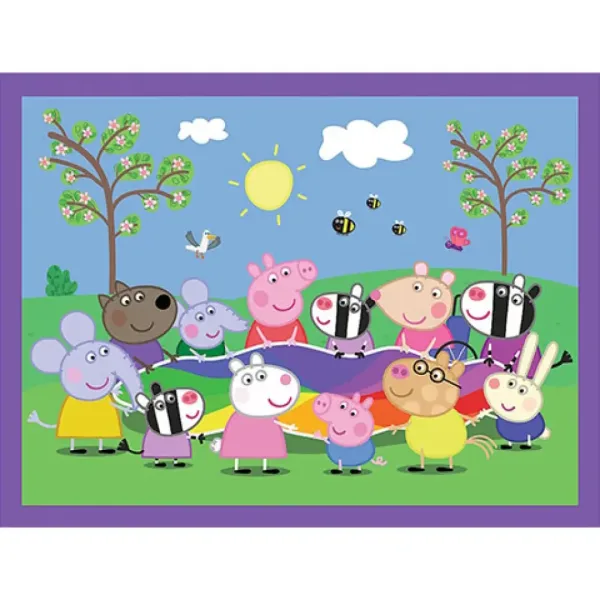 Peppa Pig 2 in 1 puzzle și joc de memorie - Trefl imaginea 3