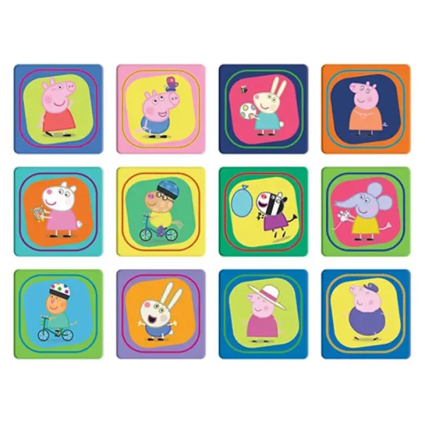 Peppa Pig 2 in 1 puzzle și joc de memorie - Trefl imaginea 4