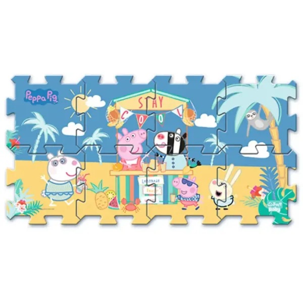 Peppa Pig în vacanță puzzle burete - Trefl imaginea 2