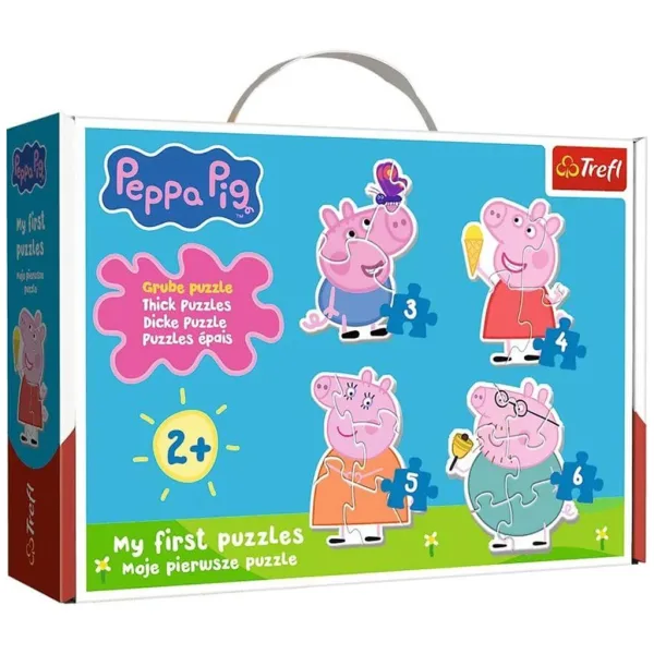 Peppa Pig - Primul puzzle Baby în geantă - Trefl imaginea 2