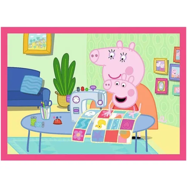 Peppa porcușor - 4 în 1 puzzle de 12,15,20,24 piese - Trefl imaginea 3