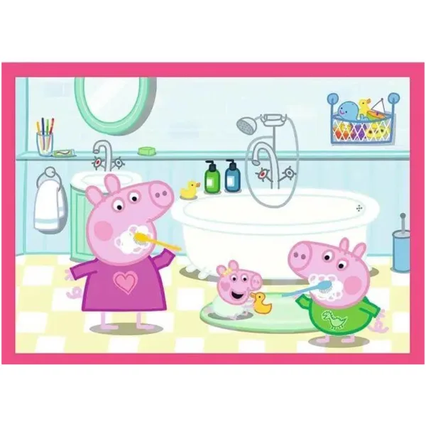Peppa porcușor - 4 în 1 puzzle de 12,15,20,24 piese - Trefl imaginea 5