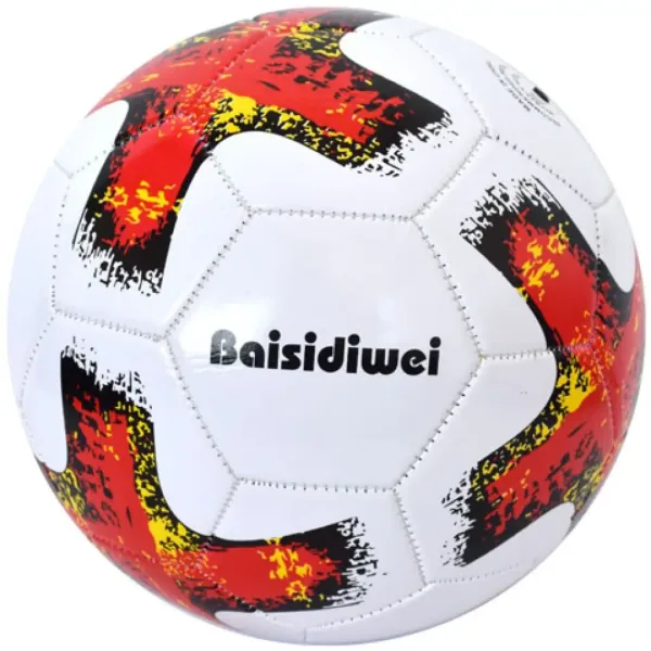 Piele artificială minge de fotbal cu model cruce 23cm imaginea 2