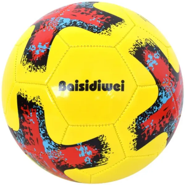 Piele artificială minge de fotbal cu model cruce 23cm imaginea 4