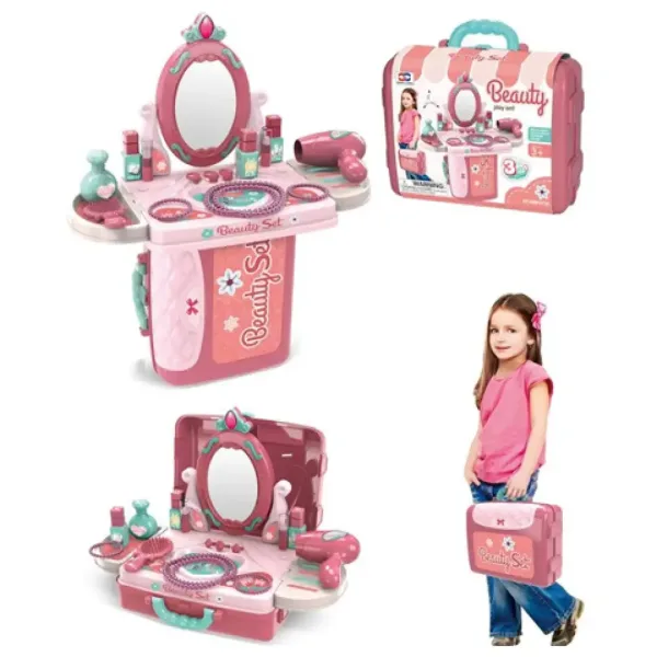 Pink 3in1 set de înfrumusețare transportabilă în valiză imaginea 2