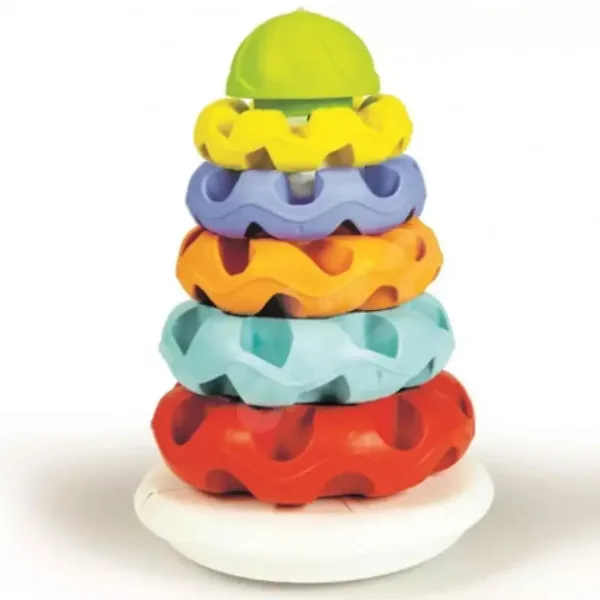 Piramidă inelară realizată 100% din plastic reciclat - Clementoni baby imaginea 2