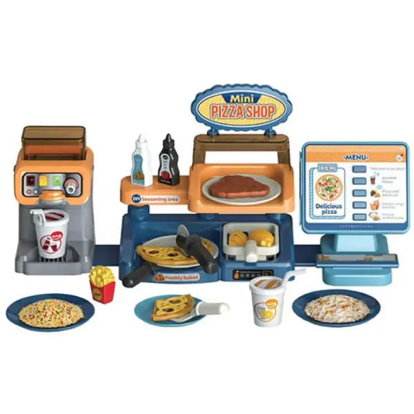 Pizzerie set de joacă cu sunete și lumini 35 bucăți imaginea 2