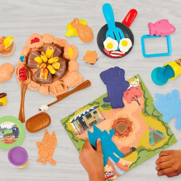 Play-Doh: Bluey pleacă în camping set de joacă - Hasbro imaginea 3