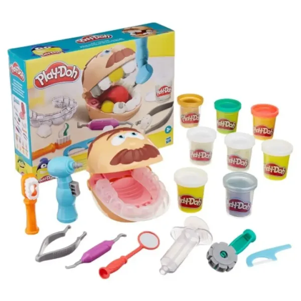 Play-Doh: Set de plastilină pentru dentist Dr. Drill N Fill cu accesorii - Hasbro imaginea 2