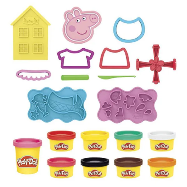 Play-Doh: set de plastilină Peppa Pig Stylin cu accesorii - Hasbro imaginea 2