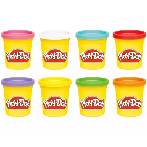 Play-Doh: Set de plastilină în recipiente, 8 bucăți, 680 g - Hasbro imaginea 3
