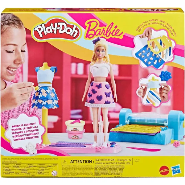 Play-Doh: Set de studio de modele pentru design vestimentar Barbie - Hasbro imaginea 3