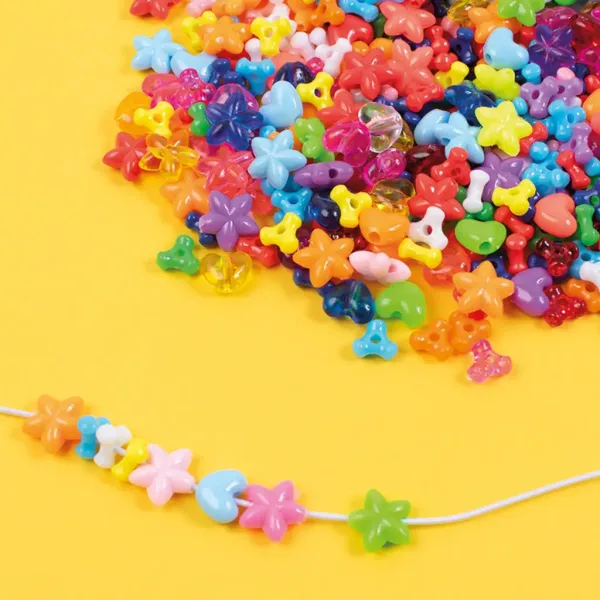PlayBox: Mărgele colorate din plastic 8-13 mm 2100buc imaginea 2