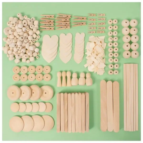 PlayBox: Set de construcție din lemn mix imaginea 2