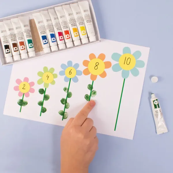 PlayBox: set de vopsea acrilică tubulară de 12 bucăți imaginea 2