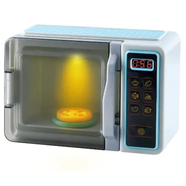 Playgo: Cuptor cu microunde cu elemente de lumină, sunet și mișcare 25x12x17cm imaginea 2