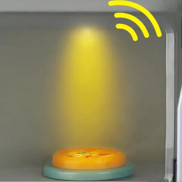 Playgo: Cuptor cu microunde cu elemente de lumină, sunet și mișcare 25x12x17cm imaginea 4