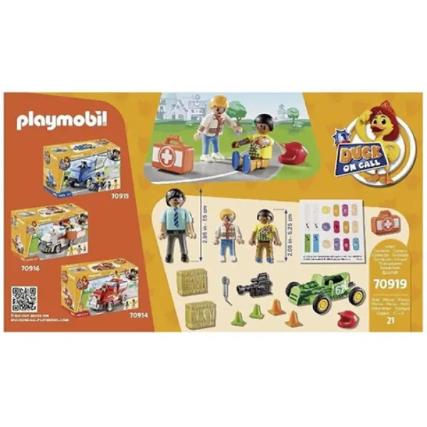 Playmobil: Duck on Call – Salvatorii în acțiune: accident la cursă (70919) imaginea 4