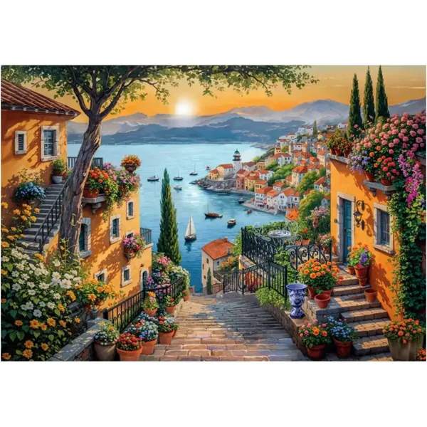 Plimbare în port HQC 1500 de piese compact puzzle - Clementoni imaginea 2