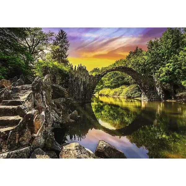 Podul Rakotz, Germania puzzle premium de 1000 de piese - Trefl imaginea 2